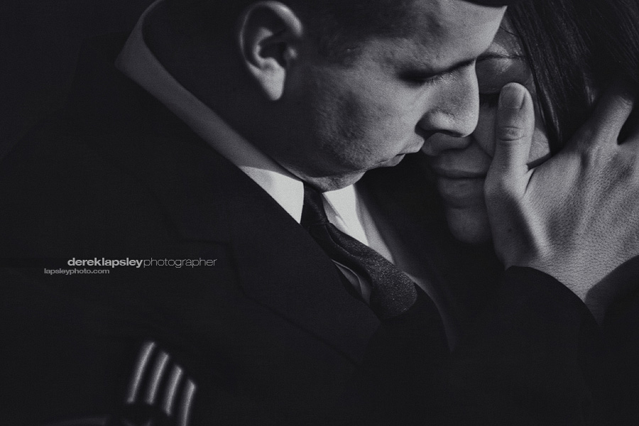 romantic military engagement photographer