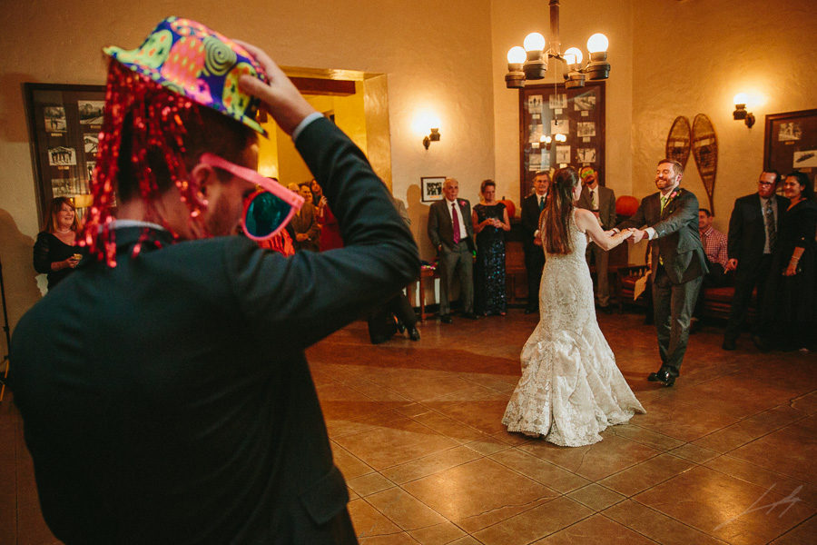 Dancing at The Majestic Hotel wedding reception