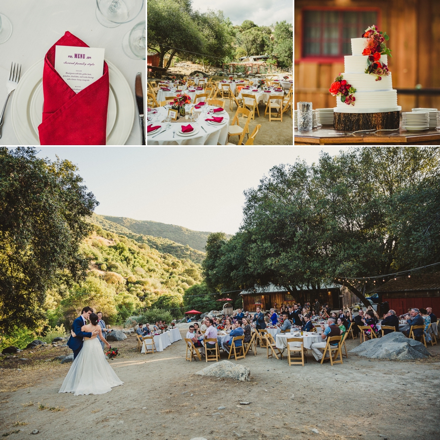 Outdoor wedding venue near Sequoia National Park